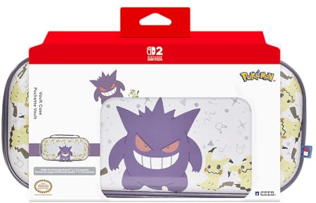 HORI Pochette rigide (Ectoplasma & Mimiqui) pour Nintendo Switch 2 – Sous licences officielles Nintendo et The Pokémon Company International