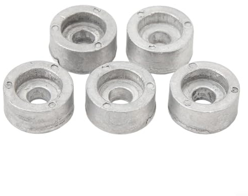 Lawnoval 5 Stück Marine Zinkanoden für Suzuki Außenborder 4-Takt 9.9-300PS Runde Opferanode Ersatz Kit OEM 55321-87J01 55321-87J00 Korrosionsschutz