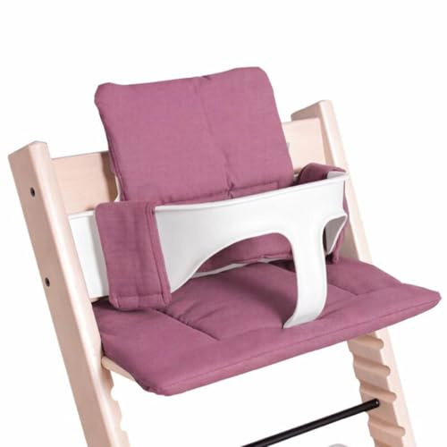 Hoppediz Hochstuhl Sitzkissen passend für Stokke Tripp Trapp, Mallorca | 2-teiliges Sitzkissen-Set aus Baumwolle, atmungsaktiv und waschbar