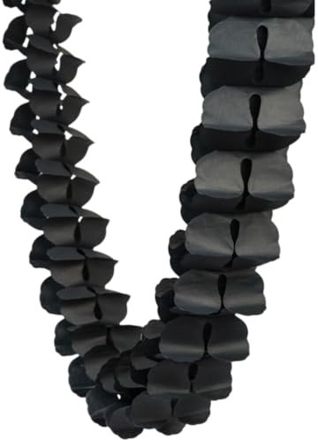 Black Paper Garland 3.65m