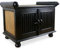 livasia Asiatische Kommode aus Massivholz und Rattan – 65x40x50cm – Handgeschnitztes Sideboard aus Akazienholz, Kommode mit filigranem Design, Nachhaltig & hochwertig aus Thailand