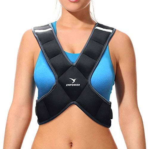 Empower Damen Weighted Vest, 8lb Gewichtsweste, Schwarz