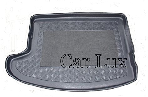 Car Lux AR03489 - Alfombra Bandeja Cubeta Protector cubre maletero a medida con antideslizante
