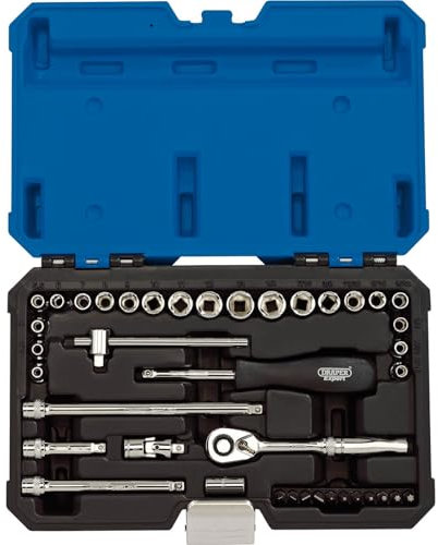 Draper Expert 40 Piece Combination Drive Hex Socket Set Metric and Imperial