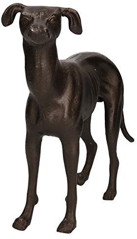 AB Tools Grau Windhund Whippet Hund gusseiserne Statue Abbildung Ornament Skulptur