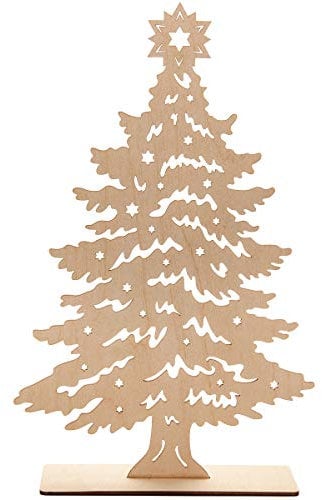 Spruchreif · Deko Tannenbaum aus Holz · Holz Tannenbaum zum Hinstellen · Tischdeko · Holzdeko · Dekofigur · Weihnachtsbaum Weihnachtsdeko · Holz Deko Weihnachten