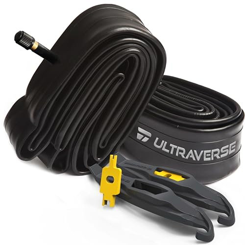 Ultraverse Fahrradschlauch für 27,5 x 1,75/1,95/2,10/2,11 Zoll Fahrradreifen mit Schraderventil - Gummischläuche für Mountain und Trail, Cruiser, MTB, Gravel, Enduro, Downhill, City Bikes - 2 Stück
