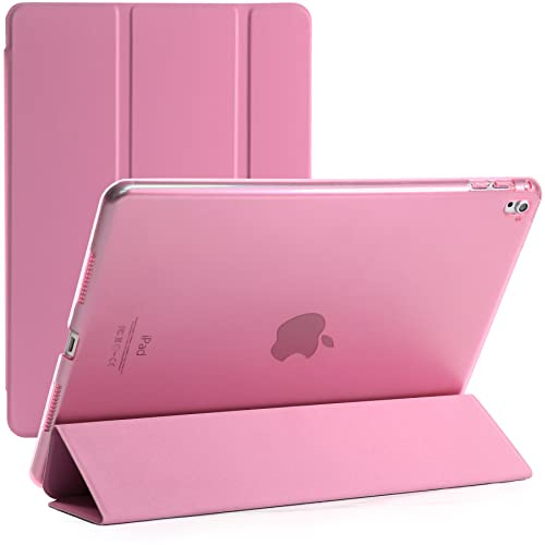 Smart Magnetic Stand Case For Only Apple iPad Pro 9.7 Released 2016 Model Numbers A1673, A1674, A1675 (Pink)