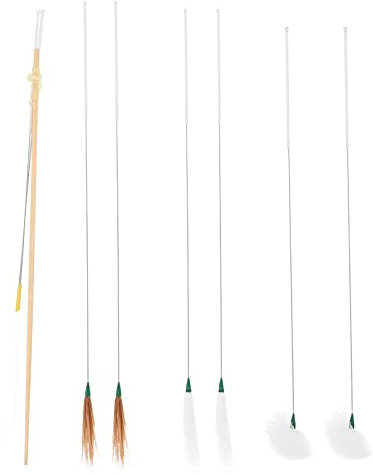 HEALLILY 8 Pièces Outil De Prélèvement D'oreille Nettoyants Pour Cérumen Cuillère Auriculaire Nettoyants Pour -oreilles Limpiador D'oidos La Plume Propre De Plume