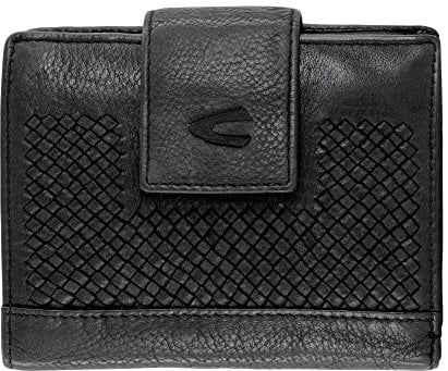 camel active Wave Damen Geldbörse Portemonnaie RFID Leder Mittelgroß Schwarz