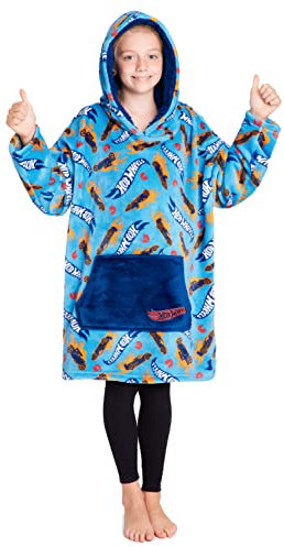 Hot Wheels Übergroße Kapuzenpullover Kinder Jungen und Mädchen Oversized Hoodie Blanket