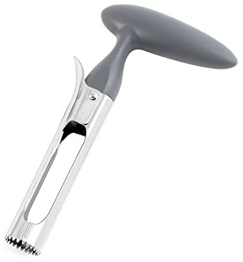 lamphle Extracteurs de Pomme Newness Premium Vide-Pomme dentelé Outil pour enlever Le Noyau de Pomme ou de Poire pour la Maison et la Cuisine avec Lame dentelée tranchante Gadgets Gris