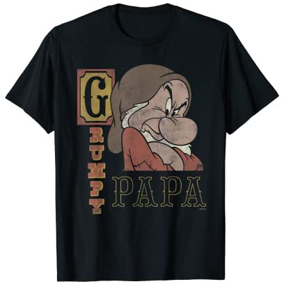 Disney Snow White and the Seven Dwarfs Grumpy Papa T-Shirt