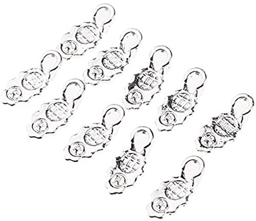 30pcs Glue-on Flat Pad Bails Pendant, Spoon Glue on Earring Bail Jewelry Bails, Cabochon Jewellery Findings for Jewellery Making