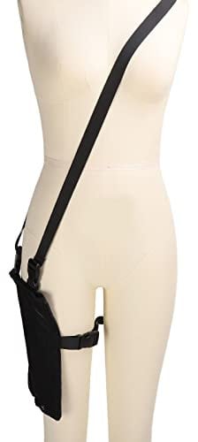 Urinbeutelhalter, Verdeckte Katheterbeutelhülle für 2000 Ml, Beinbeutelhalter für Männer & Frauen, Katheterschlauchabdeckung mit Verstellbarem Riemen, Foley-Katheterabdeckung (Schwarz)