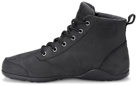 Xero Shoes Denver Fashion Winterstiefel für Herren, wasserabweisend, Kaltwetterstiefel, Schwarz Leder, 44.5 EU
