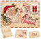 Anguxer Weihnachtskarten mit Umschlag Set (15 Stück), Karte Weihnachten, Motiv für die schönsten Weihnachtsgrüße im Kraftpapier-Look - Frohe Weihnachten (B)
