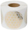 Rollenetiketten Blume des Lebens transparent/gold 50x50mm
