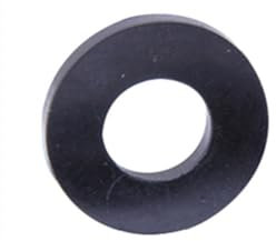 Gummi-Flachdichtungen, schwarze flache Unterlegscheibe, Anti-Öl-Dichtungsscheiben, wasserdichte Wasserhahnrohr-Flachdichtung, O-Ring (Size : 12x25x3mm, Color : 10Pcs)