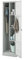 Jan Nowak Besenschrank Haushaltsschrank Metall - Agnes | 50 x 185 x 50 cm | Mehrzweckschrank mit Regale und Kleiderstange | Schloss, Belüftung | Putzschrank Schmal 50 cm Breit | Grau