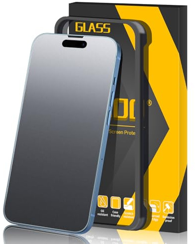 JEHOO 2 Stück für iPhone iPhone 14 Pro Matt Panzerglas, Anti-Fingerabdruck, Blendschutz, 9H Matte Schutzfolie, Stoß-Kratzfest, Gehärtetem Glas Screen Protector mit Installationswerkzeug, 6,1 Zoll