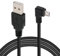JSER Câble de Charge de données Micro USB 2.0 Type 5 Broches à Angle Droit de 90 degrés vers USB 2.0 Type A 480 Mbps pour téléphone, Tablette, Ordinateur, Appareil Photo (10 cm)