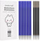 QIURUYUE 12x Radierbarer Ersatzminen - Kompatibel Mit Legami [ 8 BLAU + 4 SCHWARZ ] Einfach zu radieren - Stiftspitze 0,7mm,Höhe 13 cm (8 BLAU + 4 SCHWARZ)