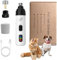 Silent Groom Pro - Molinillo de uñas para perros, molinillo profesional recargable de 2 velocidades, clip de uñas para mascotas