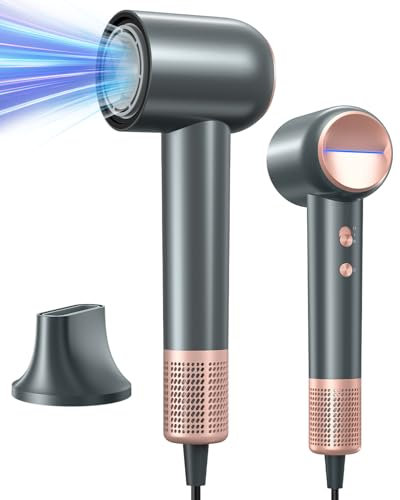 KAITOL Haartrockner Ionen, 2000W Hochgeschwindigkeits Fön für Schnelles Trocknen, Haartrockner mit 4 Heiz- & 2 Separate Gebläsestufen + Abkühlstufe, 1 Düse, Geräuscharm, Leicht