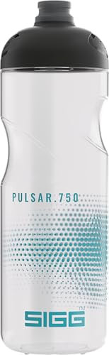 SIGG - Fahrrad Trinkflasche - Pulsar Transparent - Quetschbar - Spülmaschinenfest - Federleicht - Auslaufsicher - BPA-frei - Sport & Fahrrad Zubehör - Transparent - 0,75L