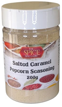 Salted Caramel Popcorn Seasoning 200g – Sweet & Salty Gourmet Flavouring – Perfect for Popcorn, Coffee, Desserts & Baking – by The Spice Specialist