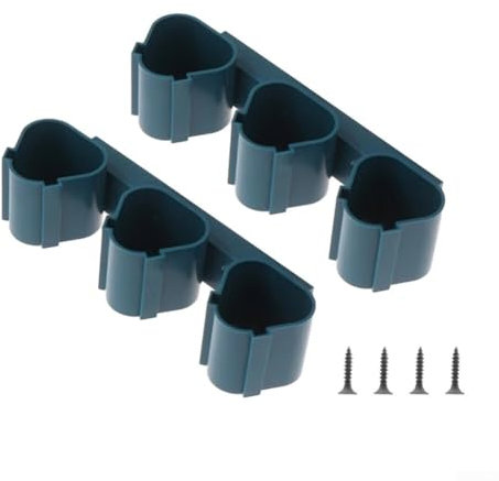 Gdfnmogo 2 Pack Wall-Mounted Battery Holder, For Bosch 10.8V 12V Tools Storage Rack, Organizer Space-Saving, Battery Mounts Dock Holder Battery Mount(Blue)