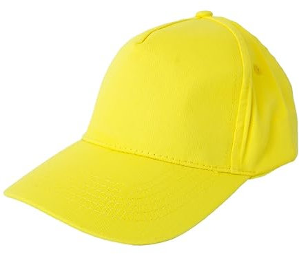 STEXFIT Cappello Bambino con Visiera Pre curvata, Cappello Cotone Bambino Traspirante, Regolabile e Antisudore – Cappellino Bambino con Visiera Leggero e Comodo - Unisex - Giallo
