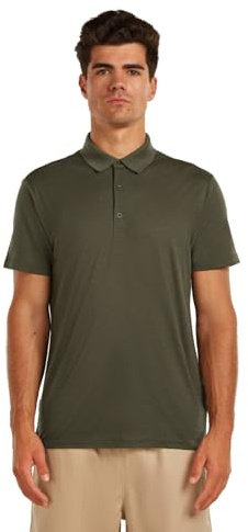 Icebreaker Merino Herren Merino 150 Tech Lite III Ss Poloshirt, Dark Loden, XL