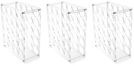 Sefdrert 3Pack Vinyl Roll Organizer Vinyl Roll Holders 60-Hole Acrylic Vinyl Roll Holders Vinyl Storage Racks Vinyl Roll Holders Vinyl Storage Organizer Display Stand