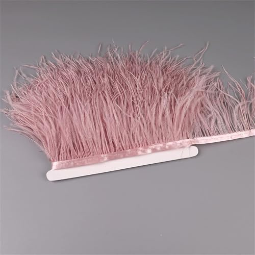 10–15 cm Straußenfedern, Fransenborte zum Nähen, Besätze, Federkleid, Dekoration, 21 x 10 m