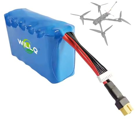WILLQ 6S 22,2V 10C Lithium-Akku für Modellflugzeuge (8000mAh, 12000mAh, 15000mAh) – Ersatzakku für FPV-Drohnen/Luftbildfotografie