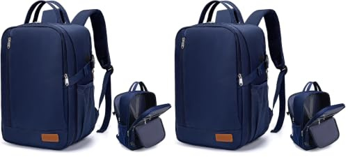 Lossga for Ryanair Cabin Bags Underseat 40x30x20 Anti Theft Carry-ons 40x20x25, Travel Backpack Cabin Size Hand Luggage Bag with Water Bottle Holder (Pack of 2)