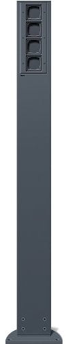Gira 135428 Energiesäule Höhe 1400mm, 4 Leereinheiten anthrazit