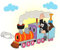 alles-meine.de GmbH Wandlampe Holz - der kleine Maulwurf - Pauli - Lampe mit Schalter für Kinder - Kinderzimmer Kinderlampe Wandleuchte Eisenbahn