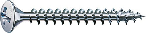 SPAX Universalschraube, 3,5 x 15 mm, 1000 Stück, Kreuzschlitz Z2, Linsensenkkopf, Vollgewinde, 4CUT, WIROX A3J, 0241010350155