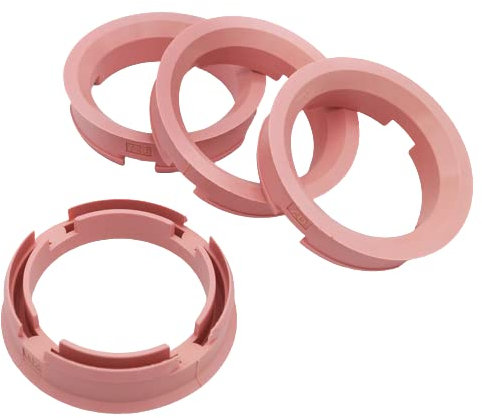 KONIKON 4X Zentrierringe 72,6 x 57,10 mm Rosa Felgenringe Adapterringe für Verschiedene Felgen kompatibel mit BMW Audi VW Seat Skoda