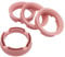 KONIKON 4X Zentrierringe 72,6 x 57,10 mm Rosa Felgenringe Adapterringe für Verschiedene Felgen kompatibel mit BMW Audi VW Seat Skoda
