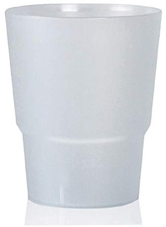 TELEVASO - 100 Unidades - Vaso 1 Litro Reutilizable Extra Fuerte - Polipropileno (PP) Duro e irrompible - Color traslúcido Satinado - Vaso ecológico Libre de BPA, Cerveza, cubatas, Agua