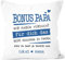 SpecialMe® Kissen-Bezug personalisiertes Geschenk Spruch Papa/Mama wir Habe versucht Finden anpassbare Namen Dekokissen Bonuspapa - 2+ Namen weiß 40cm x 40cm