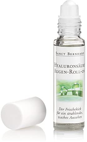 Sanct Bernhard Hyaluronsäure-Augen-Roll-on, mit hautglättender Hyaluronsäure & feuchtigkeitsspendender Aloe Vera, 10ml