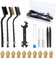 Mintion 20Pcs 3D Printer Accessories MK8 Nozzle Kit, 12 x Brass Nozzles 0.4mm, 8 x Stainless Steel Nozzles 0.4mm, with Nozzle Cleaner Tool, Tweezers, Wrench, Siutfor Anycubic Mega/Creality CR-10/Ender