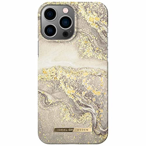 IDEAL OF SWEDEN Fashion Case iPhone 14PM Sparkle Greige Marble