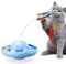 Gmiigu interaktives katzenspielzeug selbstbeschäftigung Intelligenz Elektrischer mit 2 Schmetterling und 2 Kugeln, 3-Gang Tumbler Spielzeug für Erwachsene Katze, Kätzchen, blau（Ohne Batterie）