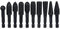 Gasea 10pcs 1/4 Shank Rotary File Drill Bits Wood Carving File Rasp Drill Bits Woodworking Tool